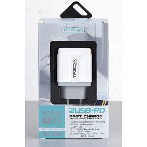 Photo de l’avis officiel: TREQA Fast Charger Chargeur USB — risque: Choc électrique (SR/02492/26)