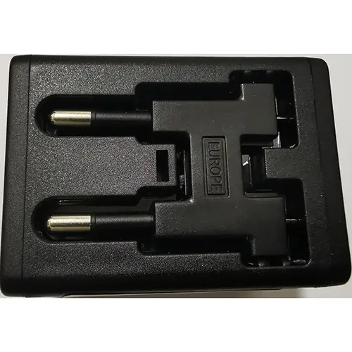 Foto do aviso oficial: Earldom Universal travel adapter Adaptador de viagem — risco: Choque elétrico