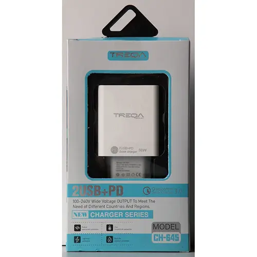 Photo de l’avis officiel: TREQA FAST CHARGER Chargeur USB — risque: Choc électrique (SR/02490/26)