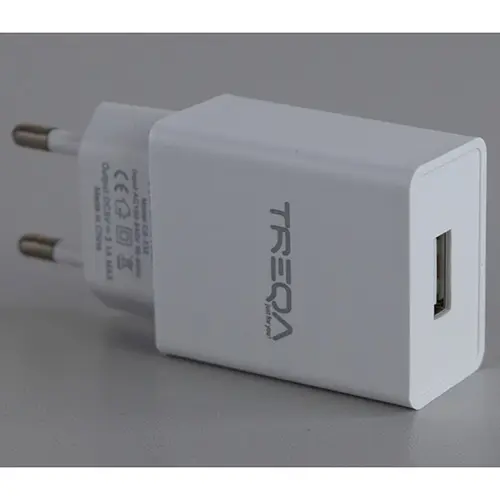 Photo de l’avis officiel: TREQA TRAVEL CHARGER Chargeur USB — risque: Choc électrique