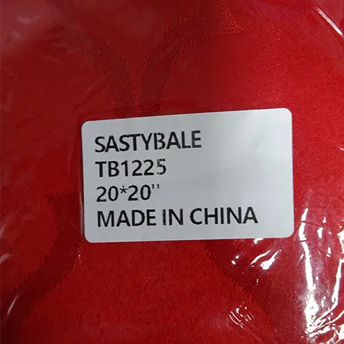 Photo from the official notice: Sastybale Christmas Cloth Napkins — chemical & environment risk