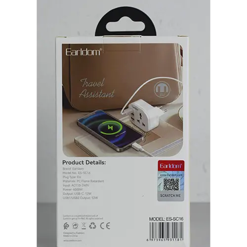 Photo de l’avis officiel: Earldom 4 in 1 SWITCH POWER SOCKET Adaptateur de puissance — risque: Choc électrique