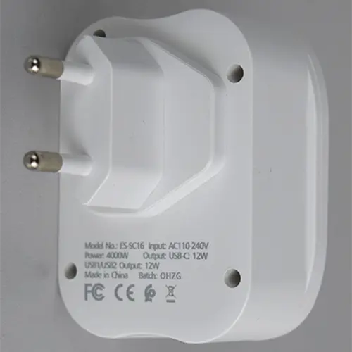 Photo de l’avis officiel: Earldom 4 in 1 SWITCH POWER SOCKET Adaptateur de puissance — risque: Choc électrique
