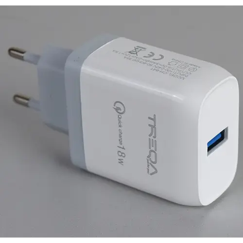 Photo de l’avis officiel: TREQA, WONDER QUICK CHARGING Power Adapter Chargeur USB — risque: Choc électrique