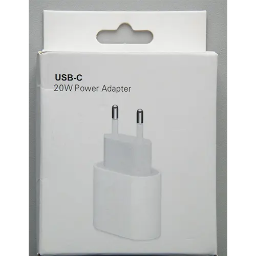 Photo de l’avis officiel: USB-C 20W Power Adapter Chargeur USB — risque: Choc électrique