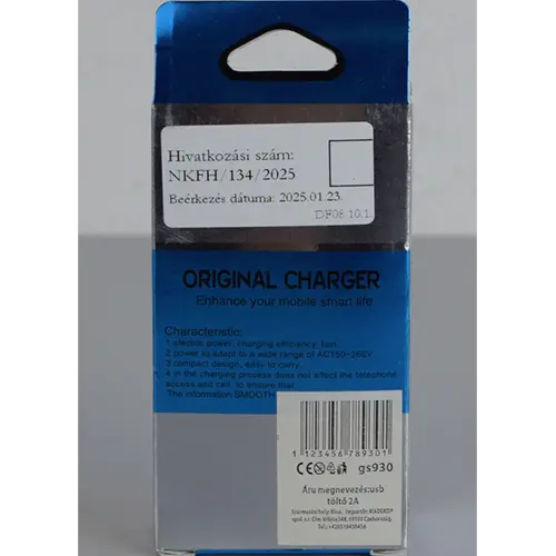 Photo de l’avis officiel: ORIGINAL CHARGER Chargeur USB — risque: Choc électrique