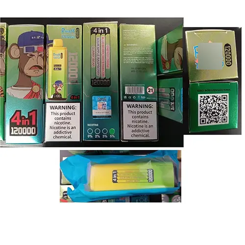 Foto del aviso oficial: RAMdM TORNADO 120000 4in1 NICOTINE 5 % 60ml Cigarrillo electrónico desechable — riesgo: Riesgos químicos