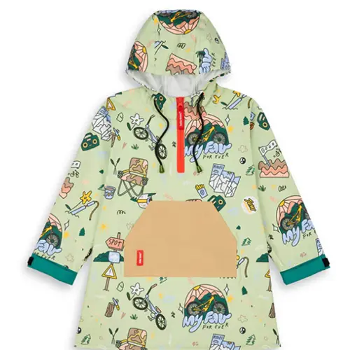 Photo from the official notice: hello hossy Poncho raincoat — strangulation risk