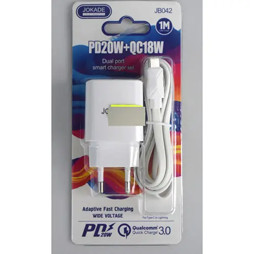 Photo de l’avis officiel: JOKADE PD QUICK CHARGER 20W Chargeur USB — risque: Choc électrique