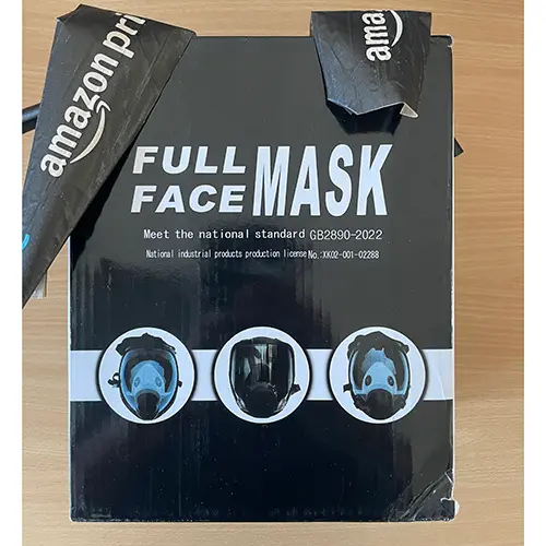 Foto aus der offiziellen Meldung: Matlarn vollgesichtige Atemschutzmaske — Risiko: Chemikalie