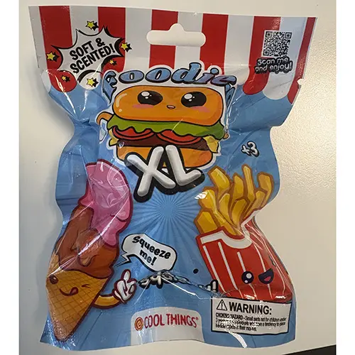 Photo de l’avis officiel: Cool Things Foodies XL Ensemble de jouets Squeeze — risque: Étouffement