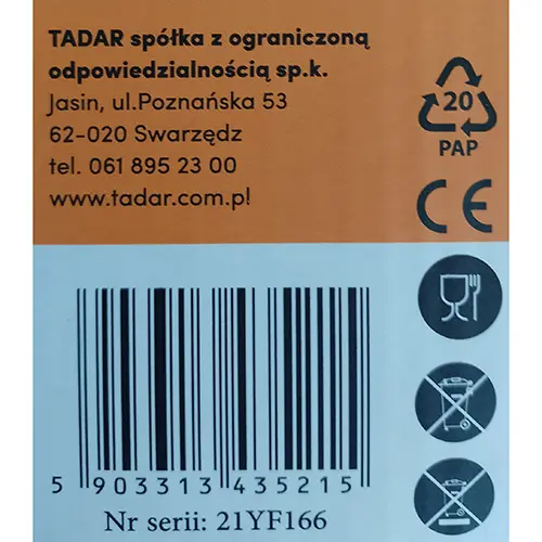 Foto dell’avviso ufficiale: Tadar Grinder Mulino del pepe — rischio: Rischio chimico & Ambiente