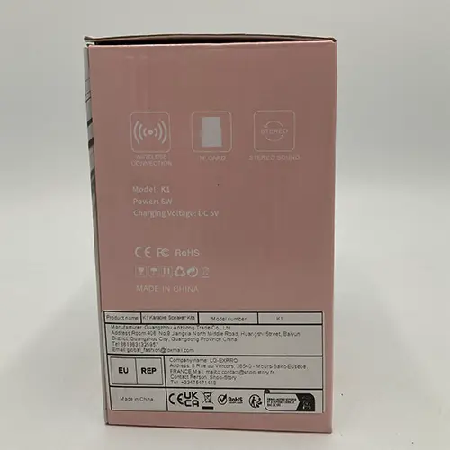 Photo from the official notice: Portable Karaoke Speaker Kits portable karaoke set — chemical & environment risk