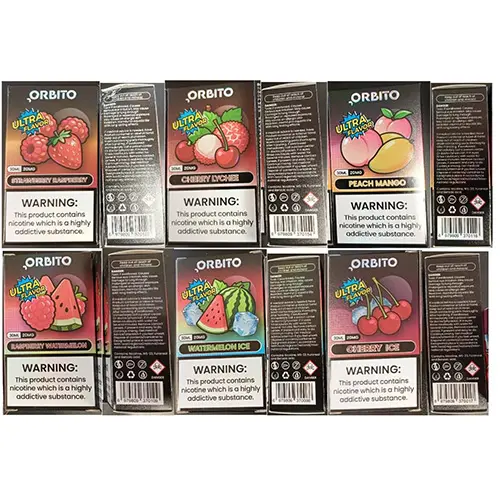 Photo from the official notice: ORBITO ULTRA FLAVOR electronic cigarette cartridge — chemical risk