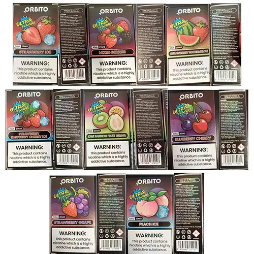 Photo from the official notice: ORBITO ULTRA FLAVOR electronic cigarette cartridge — chemical risk