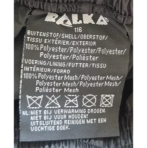 Photo from the official notice: Ralka Rain Suit — injuries & strangulation risk