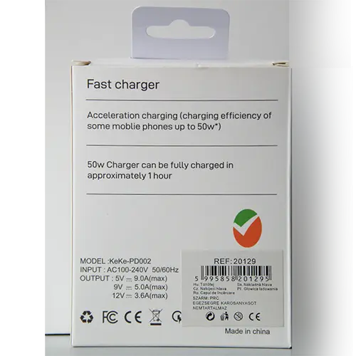 Foto do aviso oficial: USB-A+C Fast Charging Carregador USB — risco: Choque elétrico