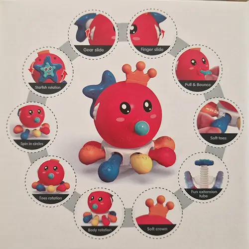 Photo from the official notice: IKONKA Octopus sensory toy for babies — choking risk