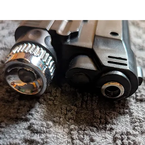 Foto do aviso oficial: Pistol Lighter Isqueiro de novidade — risco: Queimaduras & Choque elétrico