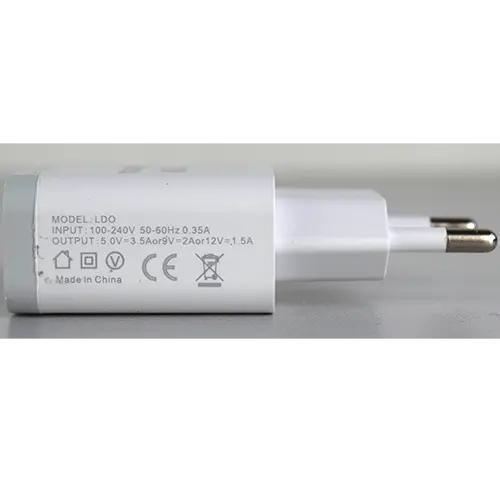 Photo de l’avis officiel: 20W Power Adapter Suit Chargeur USB — risque: Choc électrique