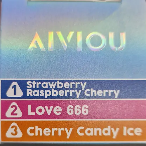 Photo from the official notice: AIVIOU WASPE 3in1, 5 % NICOTINE, 60000 puffs disposable electronic cigarette — chemical risk