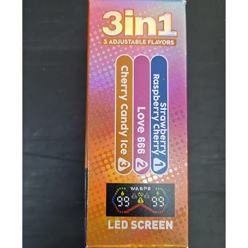 Photo from the official notice: AIVIOU WASPE 3in1, 5 % NICOTINE, 60000 puffs disposable electronic cigarette — chemical risk