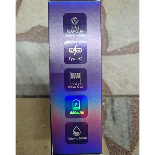 Photo de l’avis officiel: AIVIOU WASPE 150K, 6 ADJUSTABLE FLAVORS, 150000 puffs Cigarette électronique jetable — risque: Risque chimique