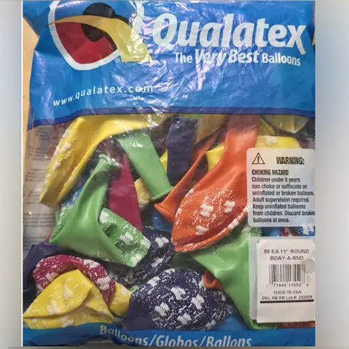 Photo de l’avis officiel: Qualatex Balloons/Globos/Ballons — risque: Risque chimique