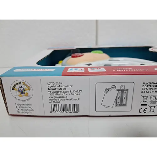 Foto do aviso oficial: Prima Infanzia - TU Giochi Mini Pianola Animali Brinquedo musical — risco: Engasgamento