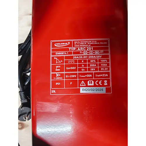 Foto do aviso oficial: WELDMAN Soldador-inversor — risco: Choque elétrico