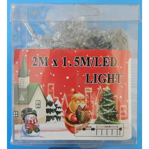 Photo de l’avis officiel: 2M x 1.5M/LED LIGHT Chaîne d'éclairage — risque: Choc électrique