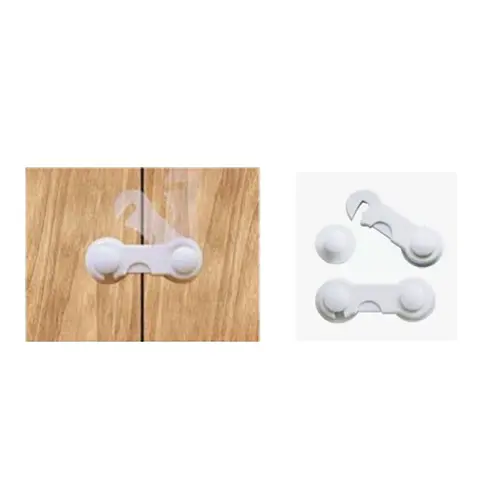 Photo from the official notice: FreeON cabinet locks, 2 pcs safety lock — choking risk