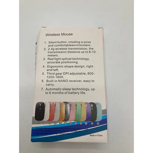 Photo from the official notice: Wireless mouse — environment risk (SR/02703/26)