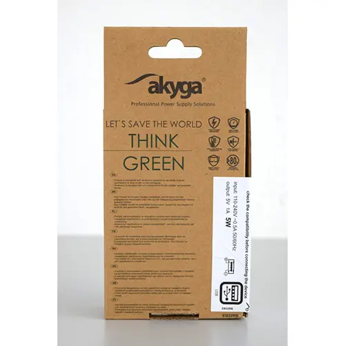 Photo from the official notice: Akyga USB power adapter usb charger — electric shock risk