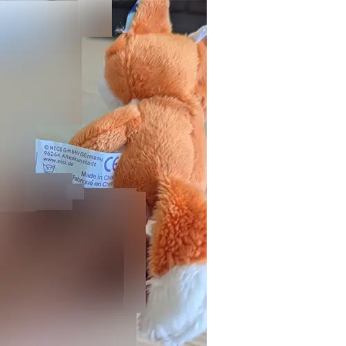 Photo de l’avis officiel: Nici Renard Porte-clés avec jouet doux — risque: Étouffement