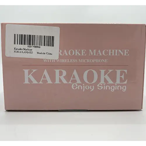 Photo from the official notice: Fede Mini karaoke machine — environment risk
