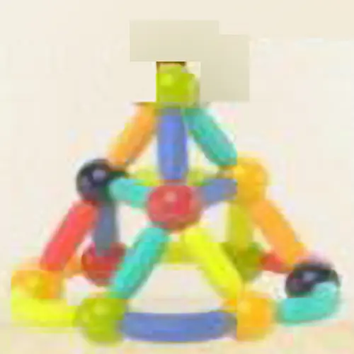 Foto uit de officiële melding: JUST23 Magnetic Sticks 61 pcs Magnetisch speelgoed — risico: Verstikking door inslikken & Verwonding