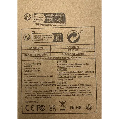 Photo from the official notice: Creative Led Study Desk Lamp — environment risk