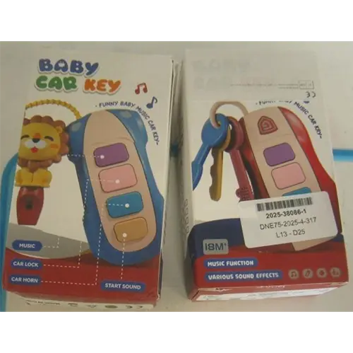 Photo from the official notice: Jouet de simulation pour enfants, maison de jeu, clé de voiture musicale, voitures intelligentes plastic toy — chemical risk