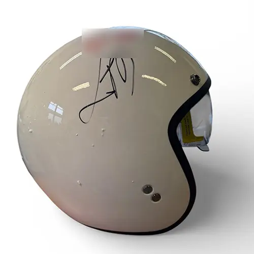 Photo from the official notice: Carburo Casco Jet Retro Choppy Bianco motorcycle helmet — injuries risk