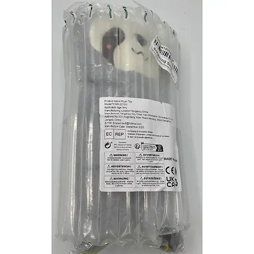 Photo from the official notice: Breathing sloth plush toy — environment risk