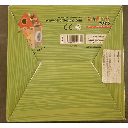Foto do aviso oficial: Gerardo's Toys Wooden Farm Brinquedo educativo — risco: Engasgamento