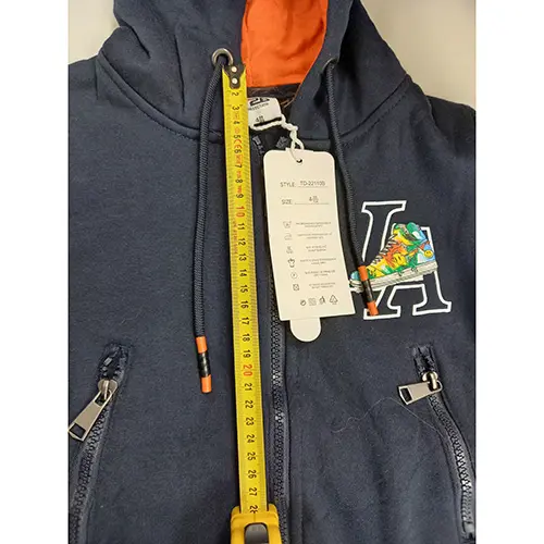 Photo from the official notice: LA children's costume — strangulation risk