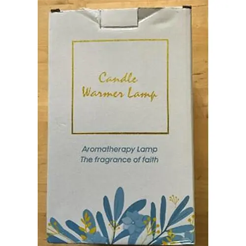 Foto dell’avviso ufficiale: Candle Warmer Lamp Aromatherapy lamp The fragrance of faith Lampada — rischio: Incendio