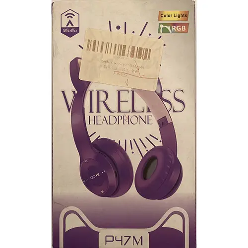 Photo from the official notice: Cat ear wireless headphone P47M wireless headphones — chemical & environment risk