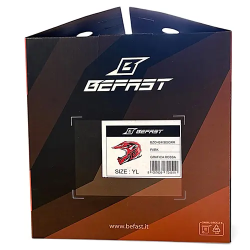 Photo from the official notice: Befast Park motorcycle helmet — injuries risk