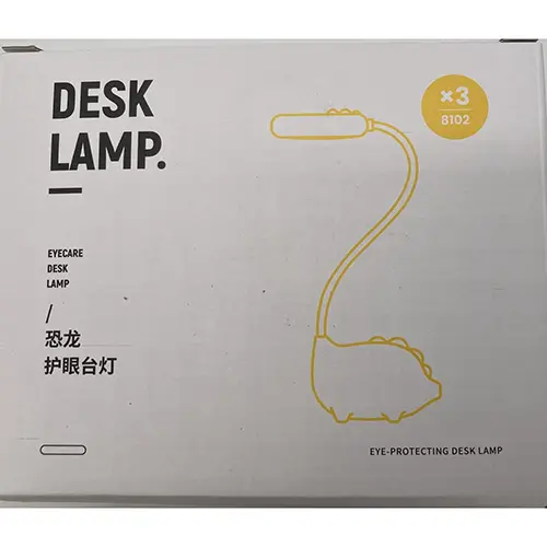 Photo from the official notice: Dinosaurie skrivbord barn desk lamp — chemical & environment risk