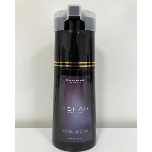 Foto uit de officiële melding: Polar Hair Care Black Hair Dye Shampoo — risico: Chemische risico's