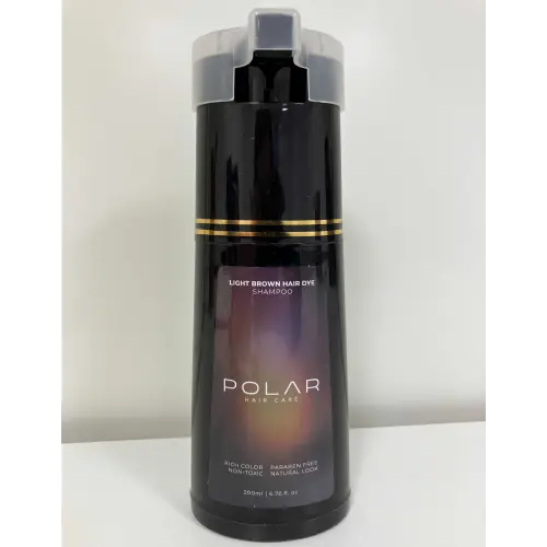 Foto do aviso oficial: Polar Hair Care Light Brown Hair Dye Shampoo — risco: Químico