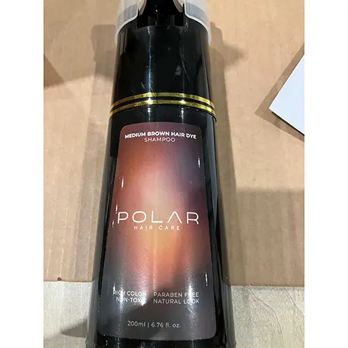 Foto dell’avviso ufficiale: Polar Hair Care Medium Brown Hair Dye Shampoo — rischio: Rischio chimico